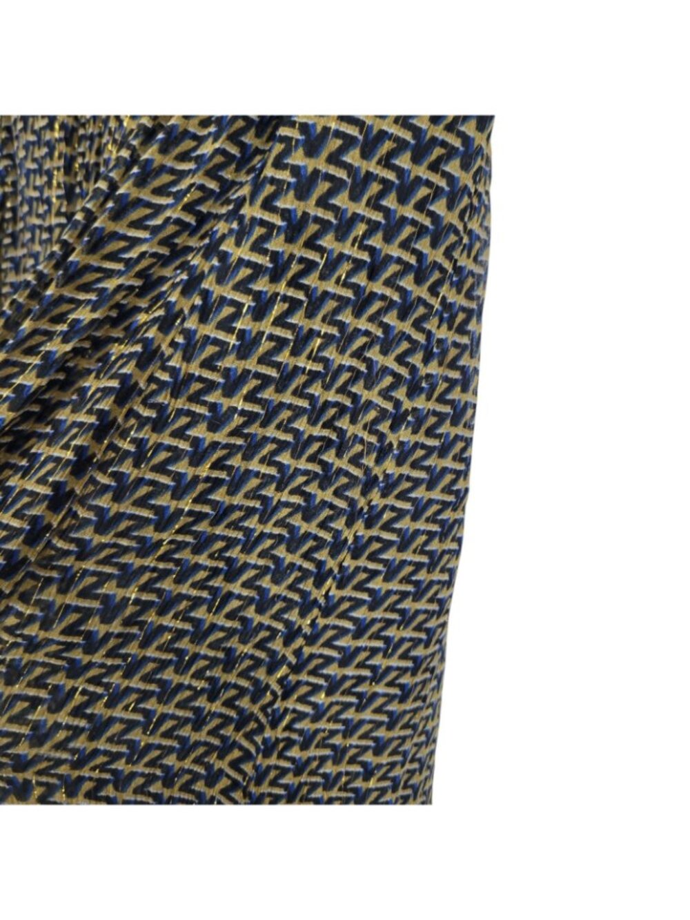 Zadig & Voltaire Jade Chiffon ZV Skirt 38 Rock Chic boho Luxe metallic Parisian - Picture 8 of 9